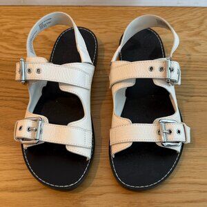 Madewell Maude Double Strap Slingback Sandal Sz. 8.5 in Ivory